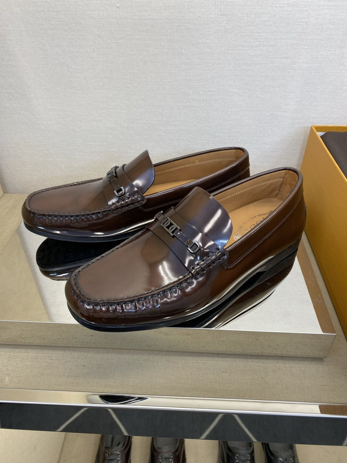 TOD'S Dark Brown Tassel Loafers — front