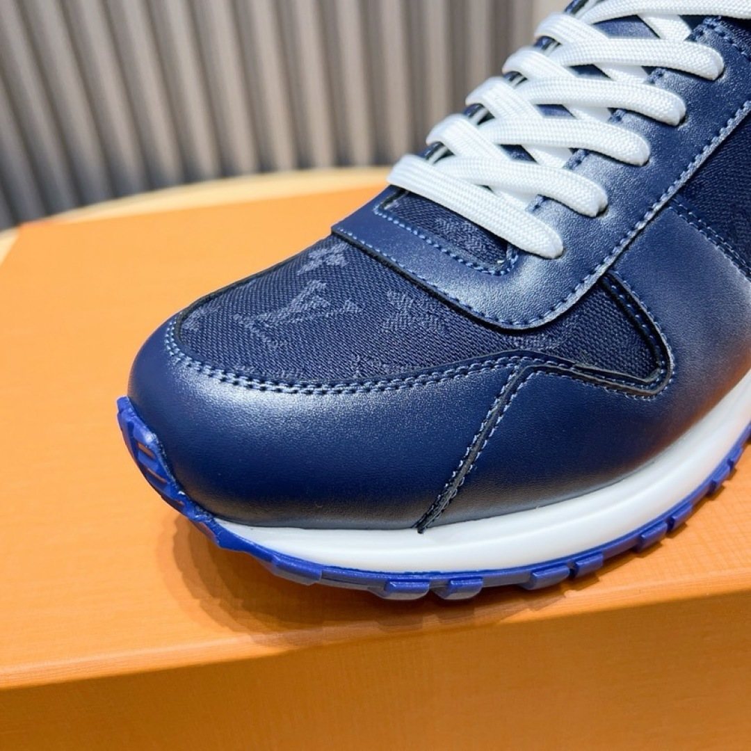 Louis Vuitton Navy Blue Low-Top Sneakers — detail