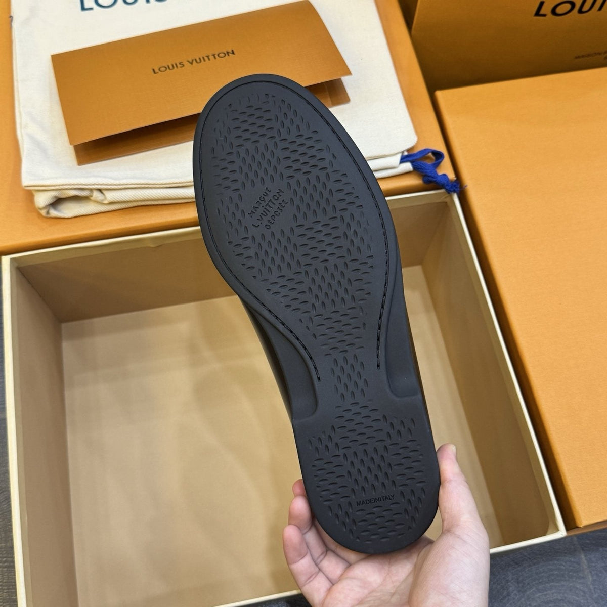 Louis Vuitton Croisette Black Loafers — back